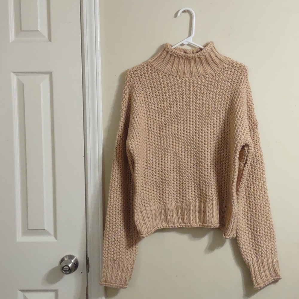 Lyn Burches High Neck Chunky oversized sweater Size Small